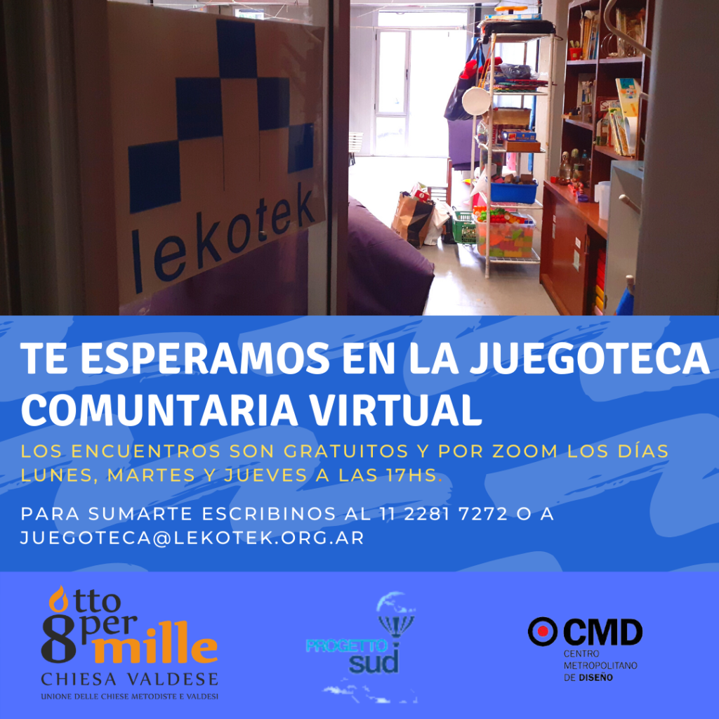 Invitación a la juegoteca comunitaria virtual