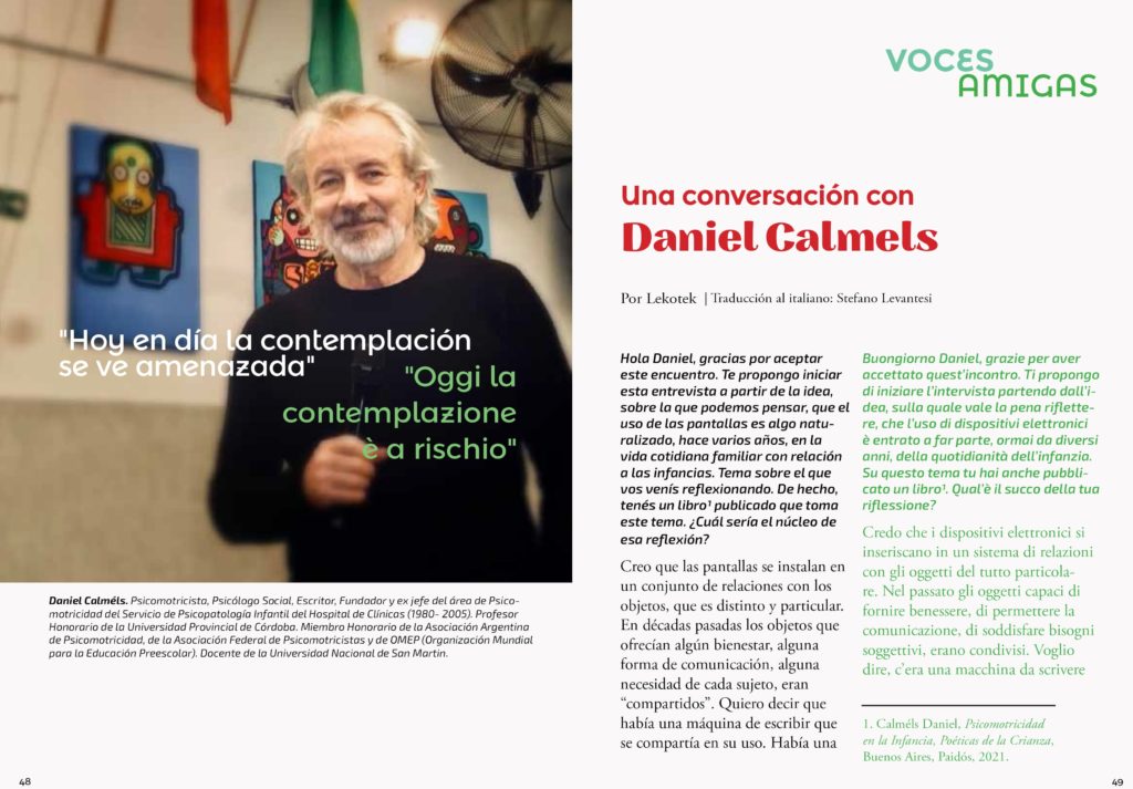 Entrevista a Daniel Calmels en nuestra revista!